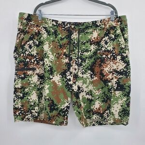 ♧ Dogg Supply Digital Camo Cargo Shorts Size 3XL Brown Green and Black
